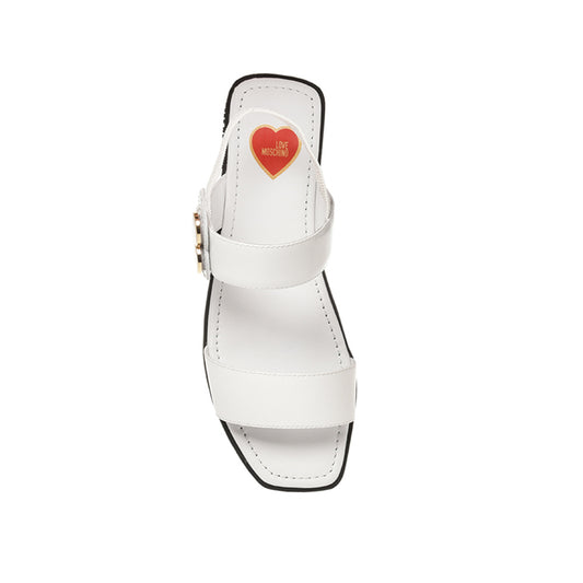 Enameled Heart Crossover Sandal