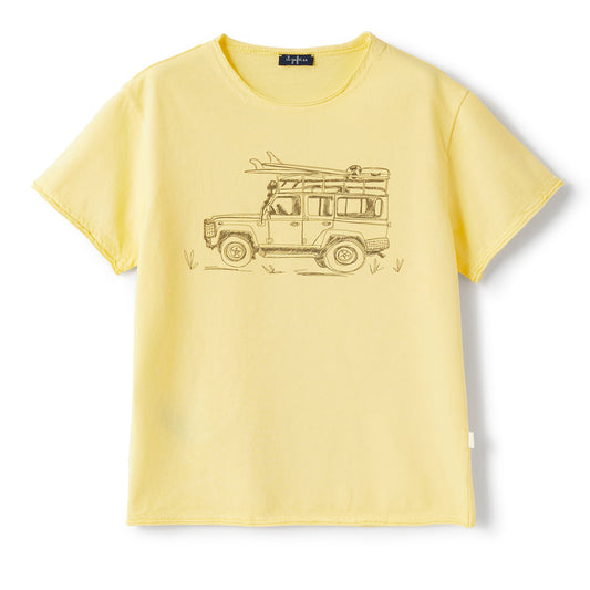 Boys Yellow Short Sleeve Shirt