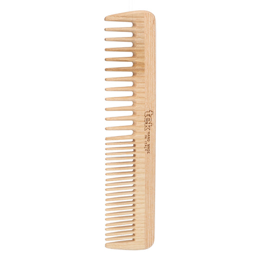 Wood Anstistatic Hair Comb With Wide And Narrow Teeth