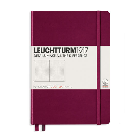 Classic Hardcover Port Red A5 Notebook