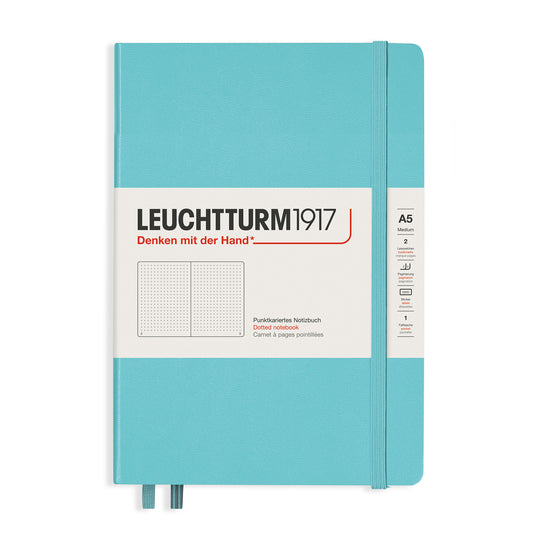 Classic Hardcover Aquamarine A5 Notebook