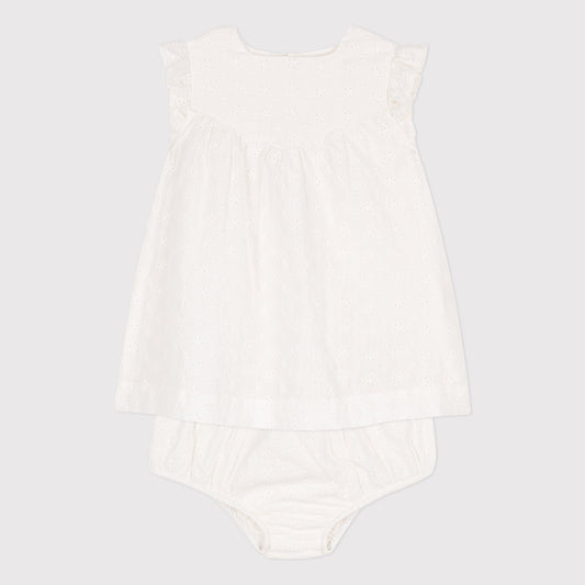 Baby Broderie Anglaise Dress With Bloomers
