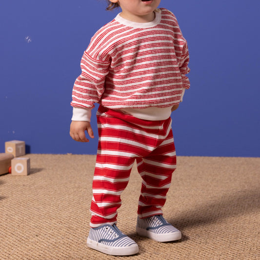 Baby Thick Striped Jersey Trousers