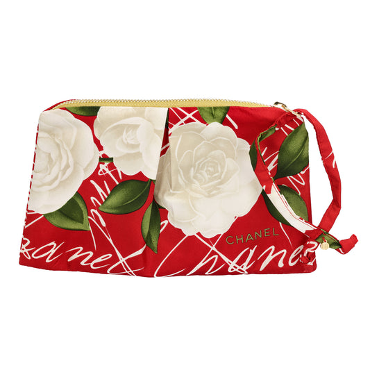 Clutch From Chanel's Script Logo Rose Scarf