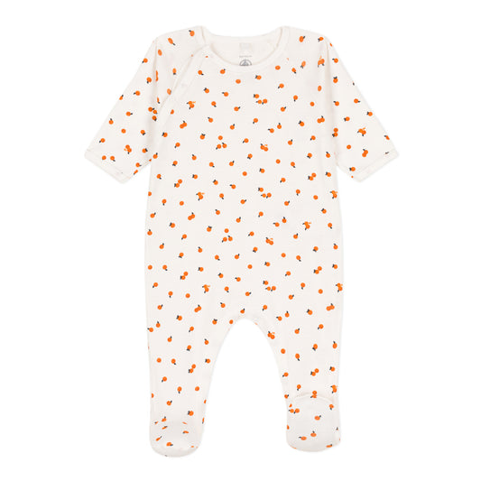 Baby Orange Cotton Sleepsuit