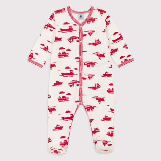 Baby Printed Tube Knit Sleepsuit