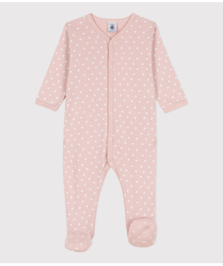 Baby Spotted Cotton Sleepsuit