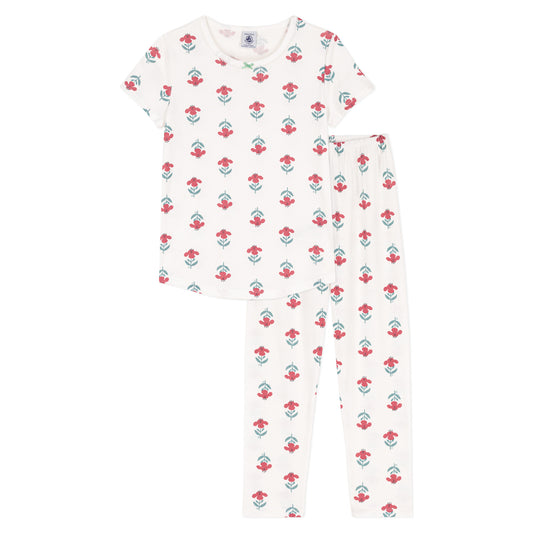 Girls Floral Cotton Pyjamas