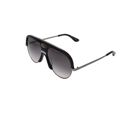 Grey Shaded Pilot Acetate Sunglasses
