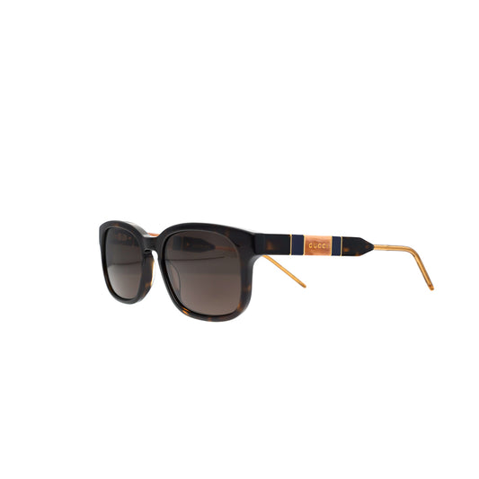 Brown Square Acetate Sunglasses