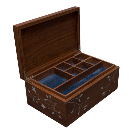 Large Walnut Jewelry Box