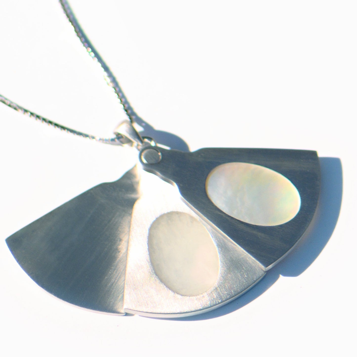 Fan Silver Pendant