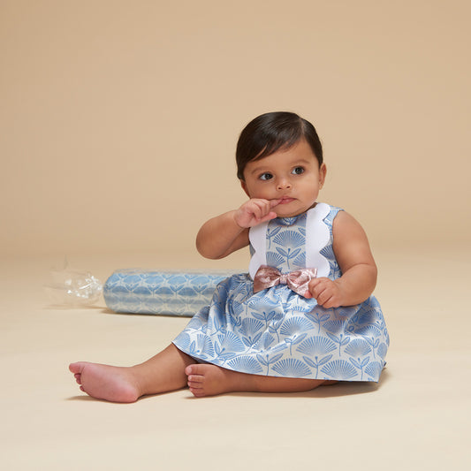 Scalloped Blue Dress & Bloomers